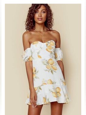 fondant shirred mini dress For Love And Lemons | Dresses | For Love Lemons Fondant Shirred Mini Dress  In White